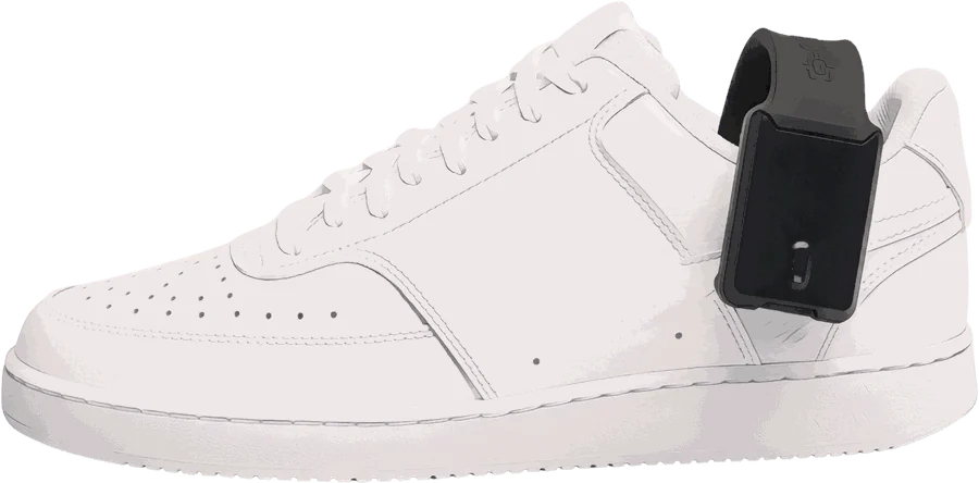 Stride One fitted inside an ordinary shoe